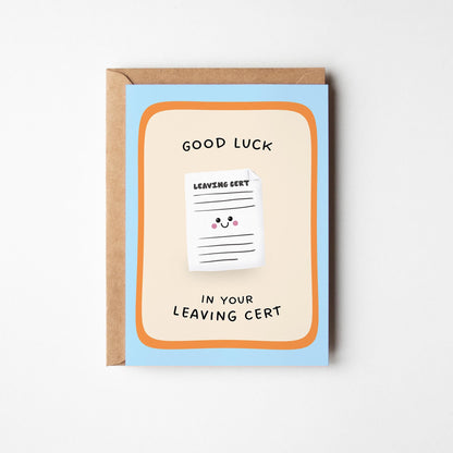 Leaving Cert Good Luck Card, Exam Card for Irish Students, Good Luck Card for Exams - PulpKo