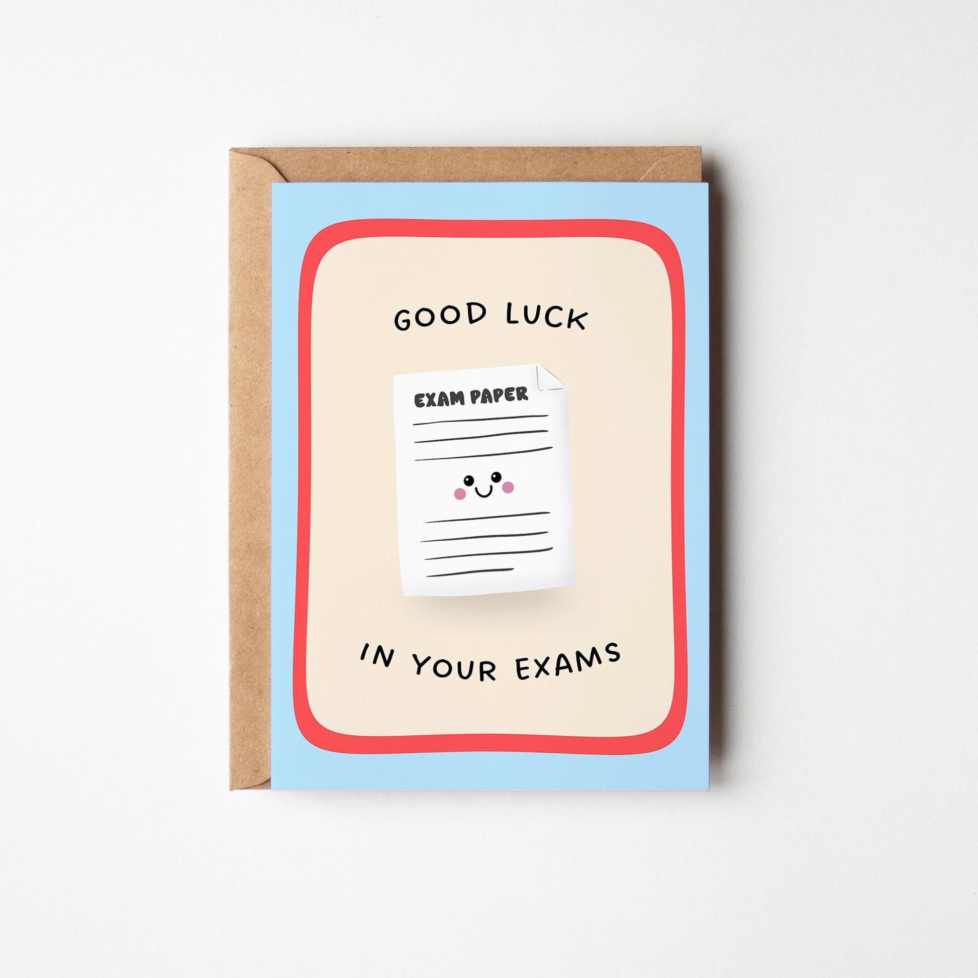 Good Luck Exams Card, Good Luck In Your Exams Gift, Student Exam Card - PulpKo