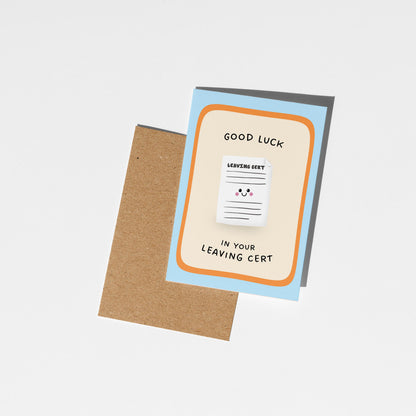 Leaving Cert Good Luck Card, Exam Card for Irish Students, Good Luck Card for Exams - PulpKo