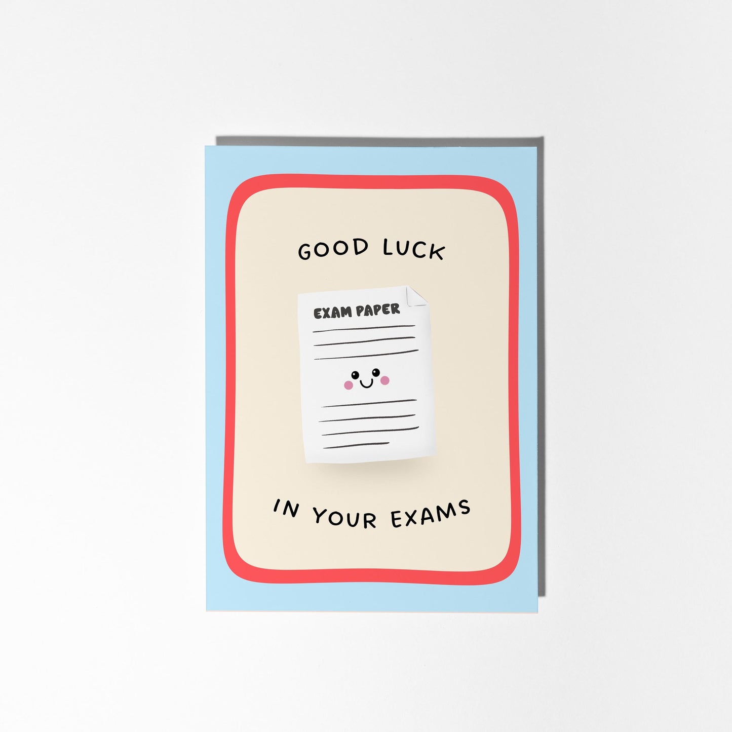 Good Luck Exams Card, Good Luck In Your Exams Gift, Student Exam Card - PulpKo