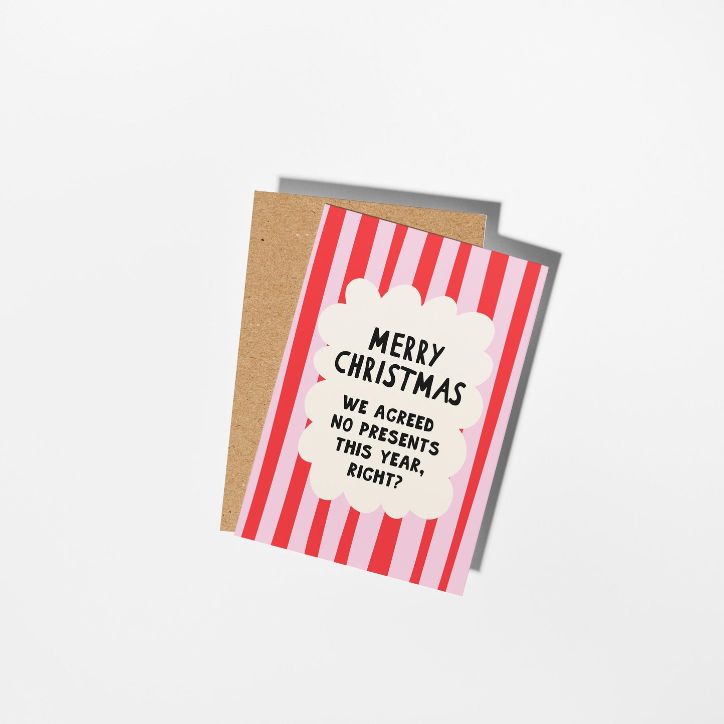 Funny Christmas Card, We Agreed No Presents This Year, Sarcastic Christmas Card - PulpKo