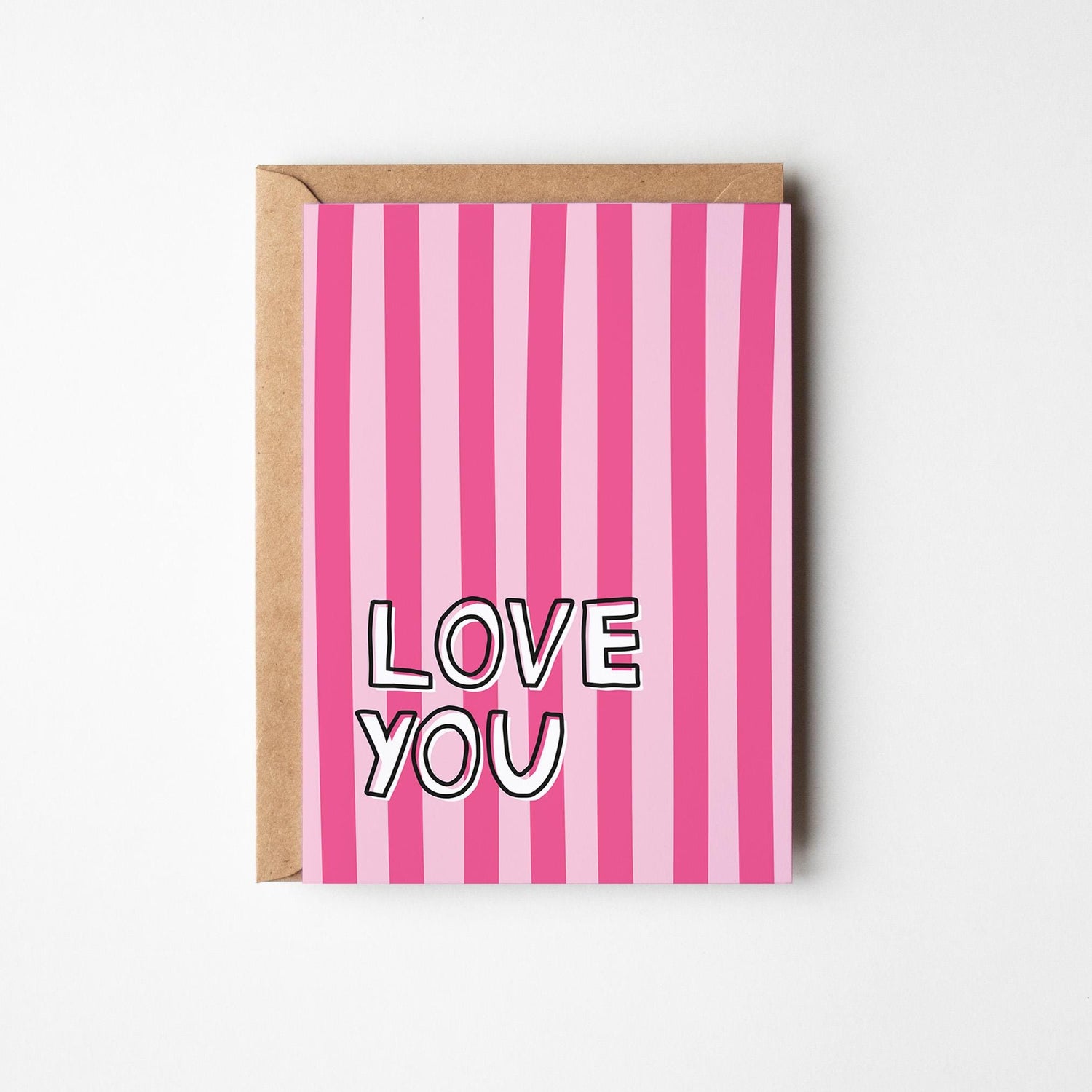 Love You Greeting Card, Anniversary Card for Couples or Just Because - PulpKo