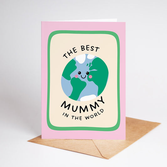 Best Mummy in the World Card, Cute Mummy Birthday Card - PulpKo