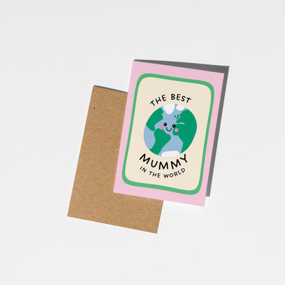Best Mummy in the World Card, Cute Mummy Birthday Card - PulpKo