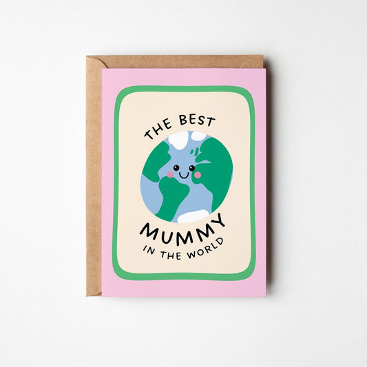 Best Mummy in the World Card, Cute Mummy Birthday Card - PulpKo