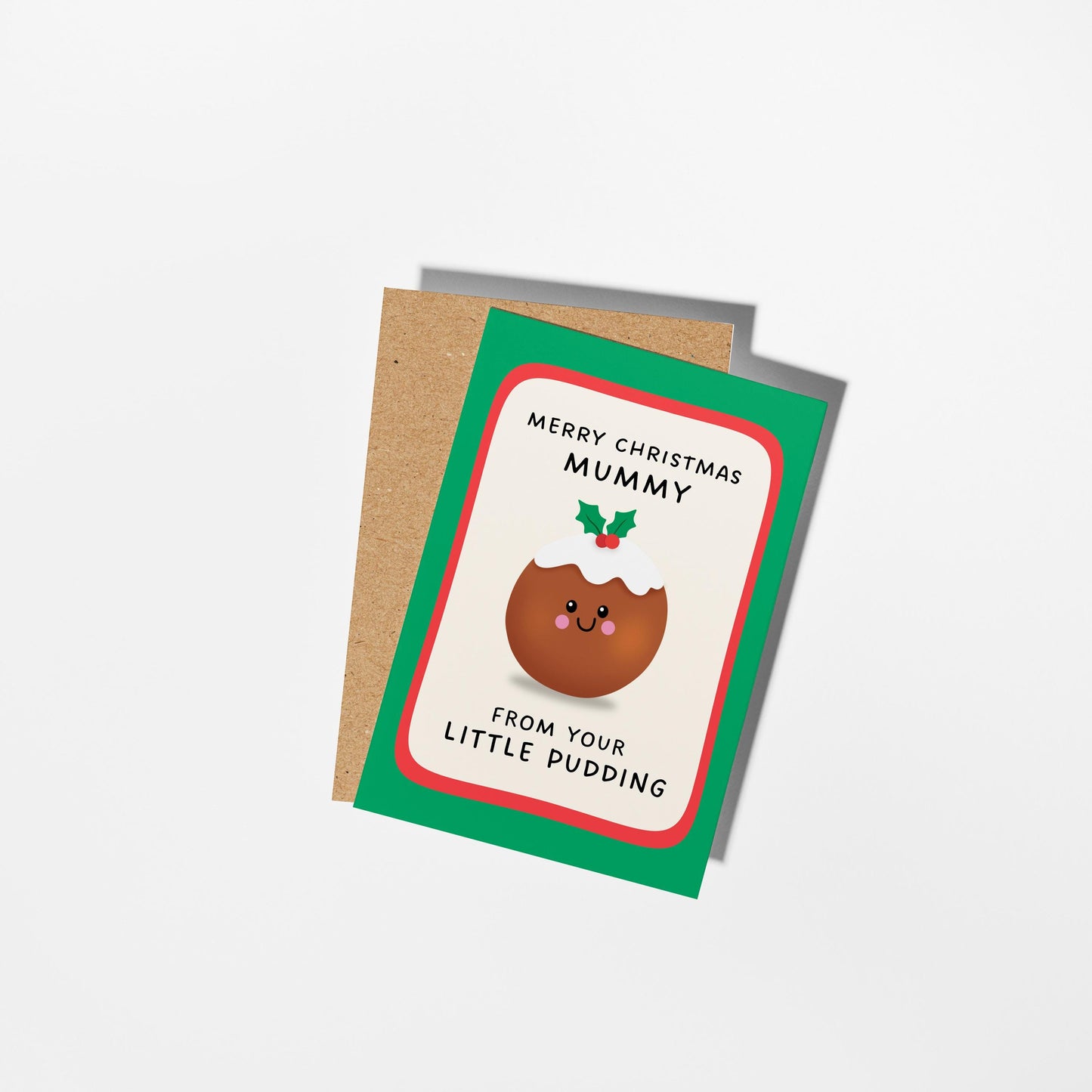 Christmas Card for Mum, Christmas Card from Child, Cute Mummy Christmas Card, Merry Christmas Mum, Christmas Card for Mummy - PulpKo