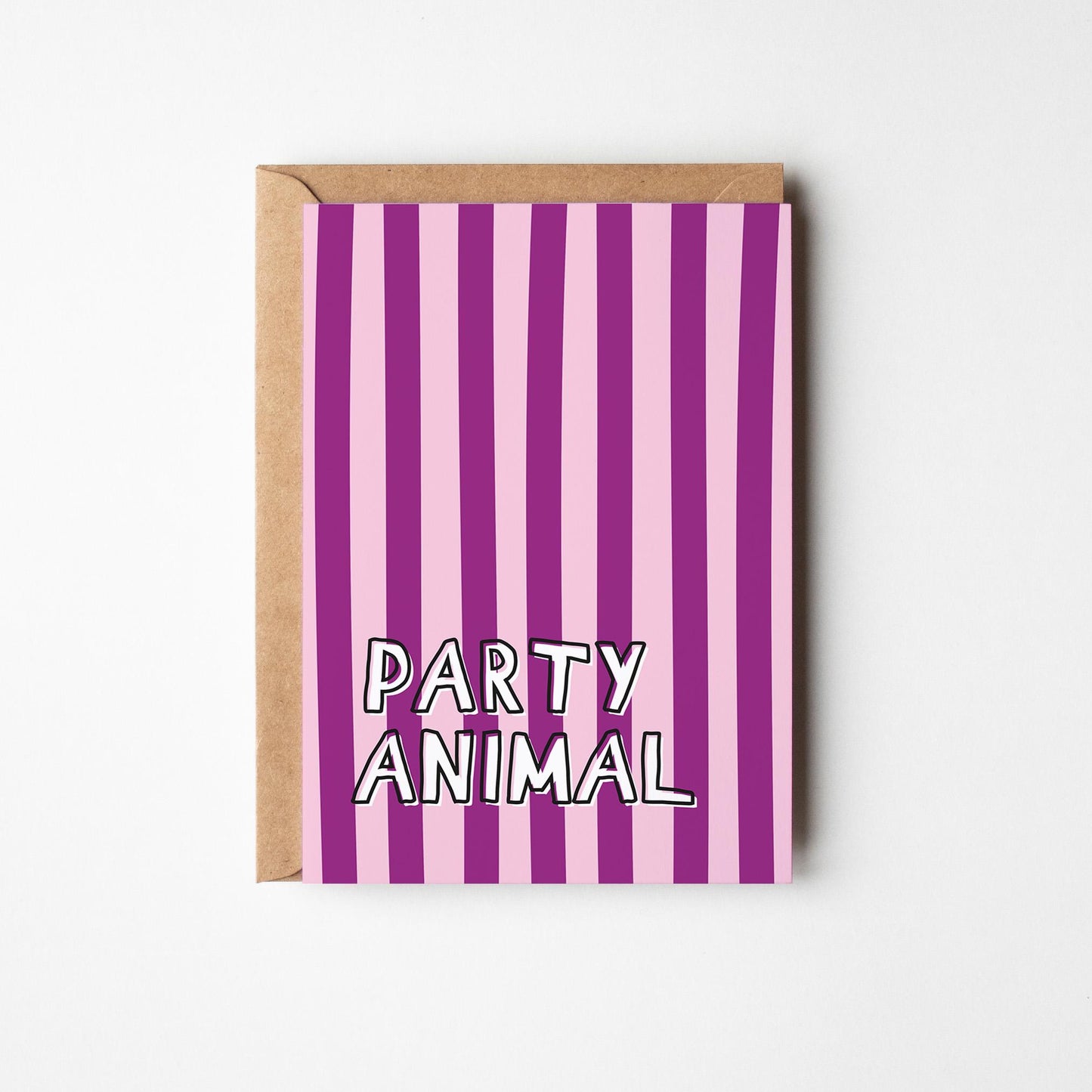 Party Animal Birthday Card, Funny Birthday Card, Happy Birthday Card - PulpKo