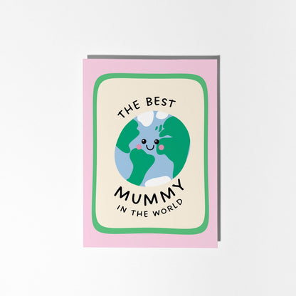 Best Mummy in the World Card, Cute Mummy Birthday Card - PulpKo