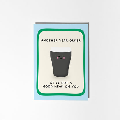 Guinness Birthday Card, Irish Birthday Card, Pint Birthday Card - PulpKo