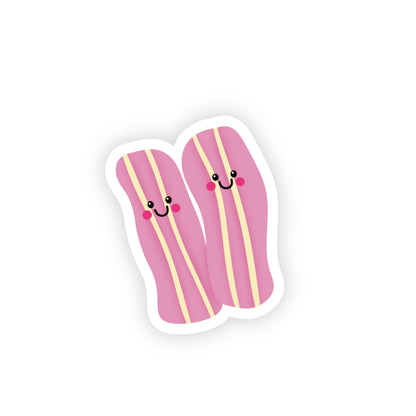 Cute Bacon Sticker, Kawaii Food Vinyl Sticker, Breakfast Stickers, Laptop Water Bottle Sticker - PulpKo