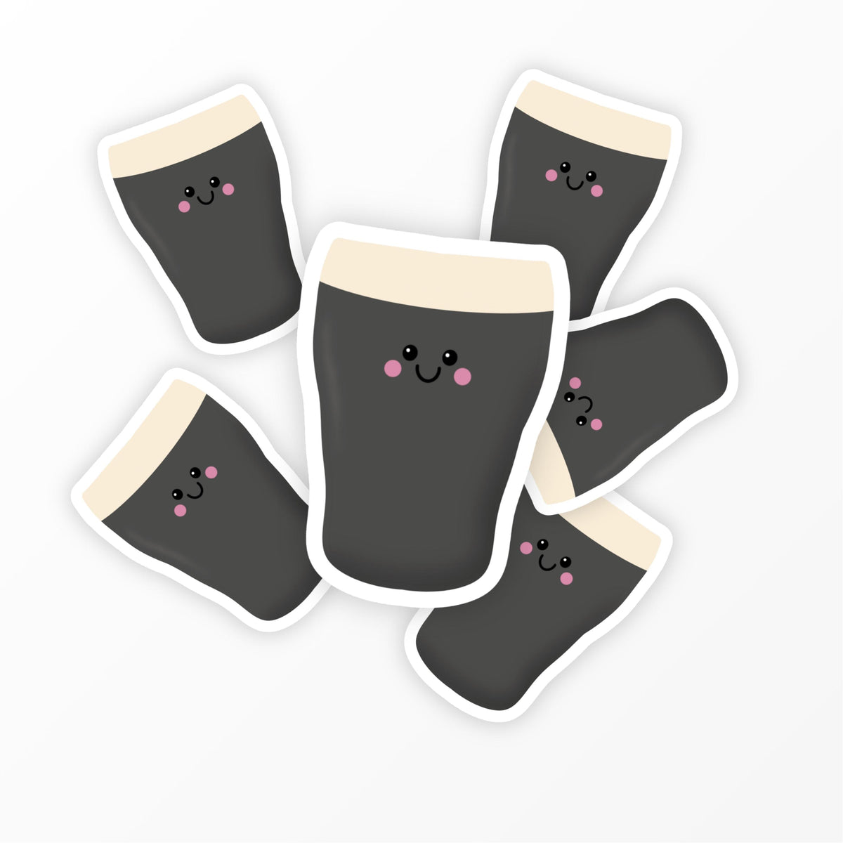 Irish Guinness Pint Sticker, Irish Sticker, Cute Vinyl Stickers - PulpKo