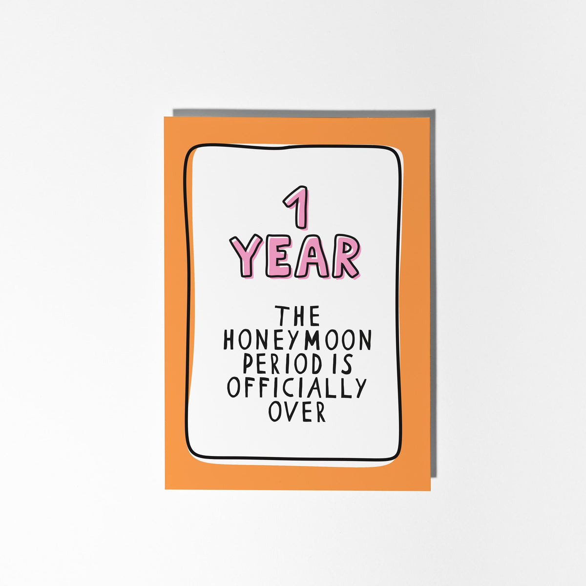 1st Anniversary Card, Funny First Anniversary Card, 1 Year Anniversary Card, Husband Wife Anniversary, Funny Couple Card - PulpKo