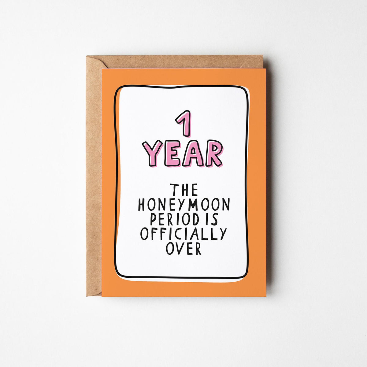 1st Anniversary Card, Funny First Anniversary Card, 1 Year Anniversary Card, Husband Wife Anniversary, Funny Couple Card - PulpKo
