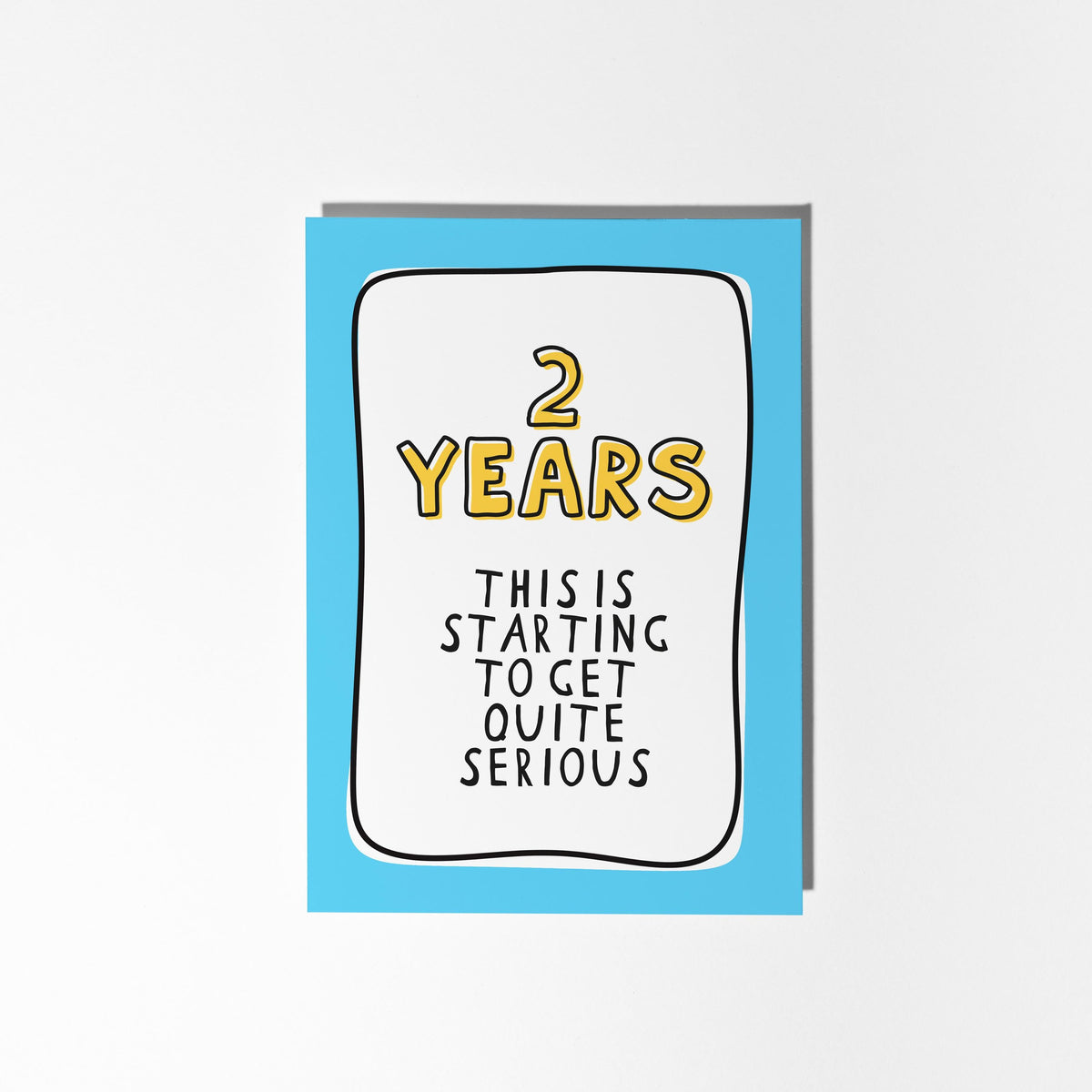 2nd Anniversary Card, Funny Second Anniversary Card, 2 Year Anniversary Card, Card for Husband Wife Partner, Funny Couple Card - PulpKo