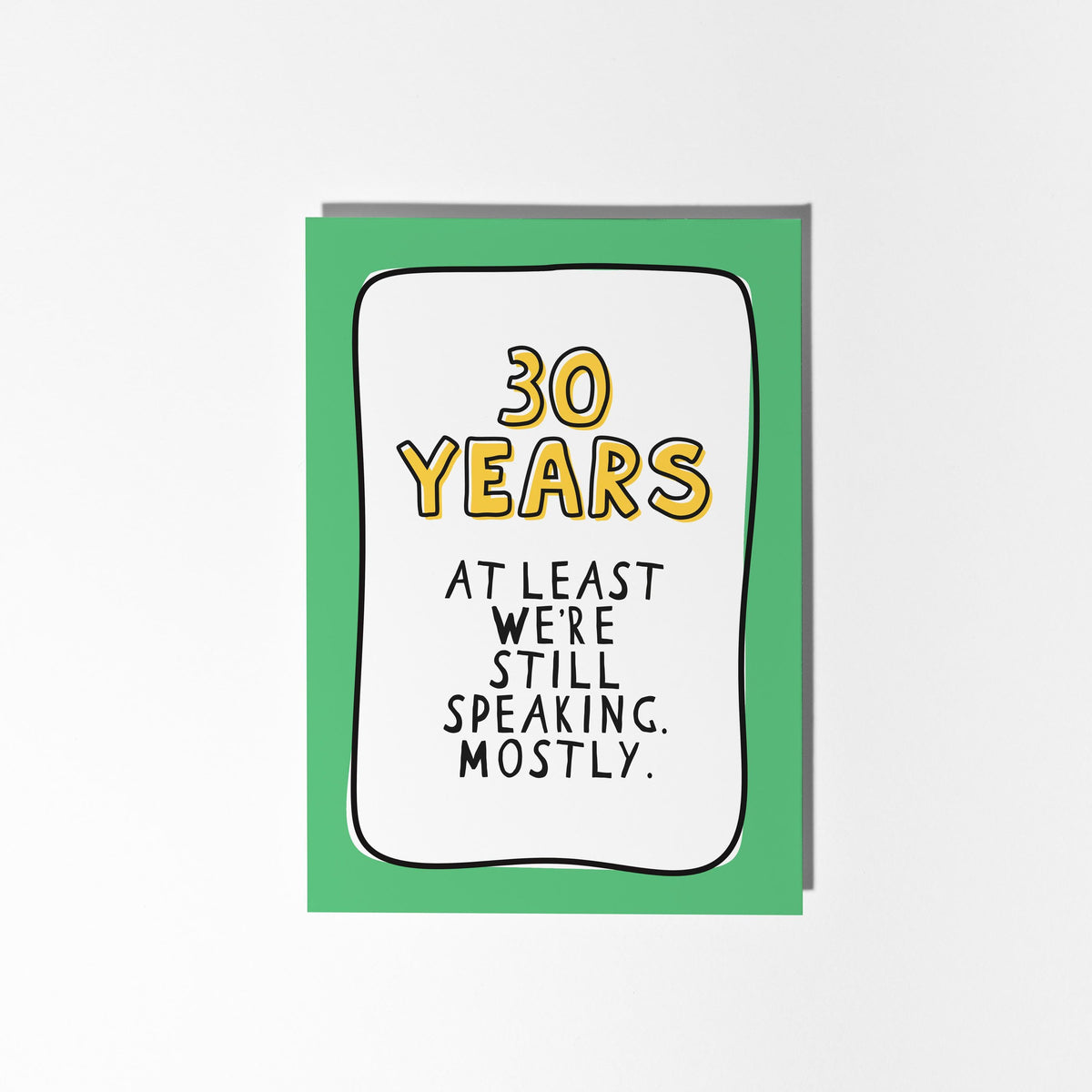 30th Anniversary Card, Funny 30 Year Anniversary Card, 30 Years Together Card, Pearl Wedding Anniversary, Card for Husband Wife Partner - PulpKo
