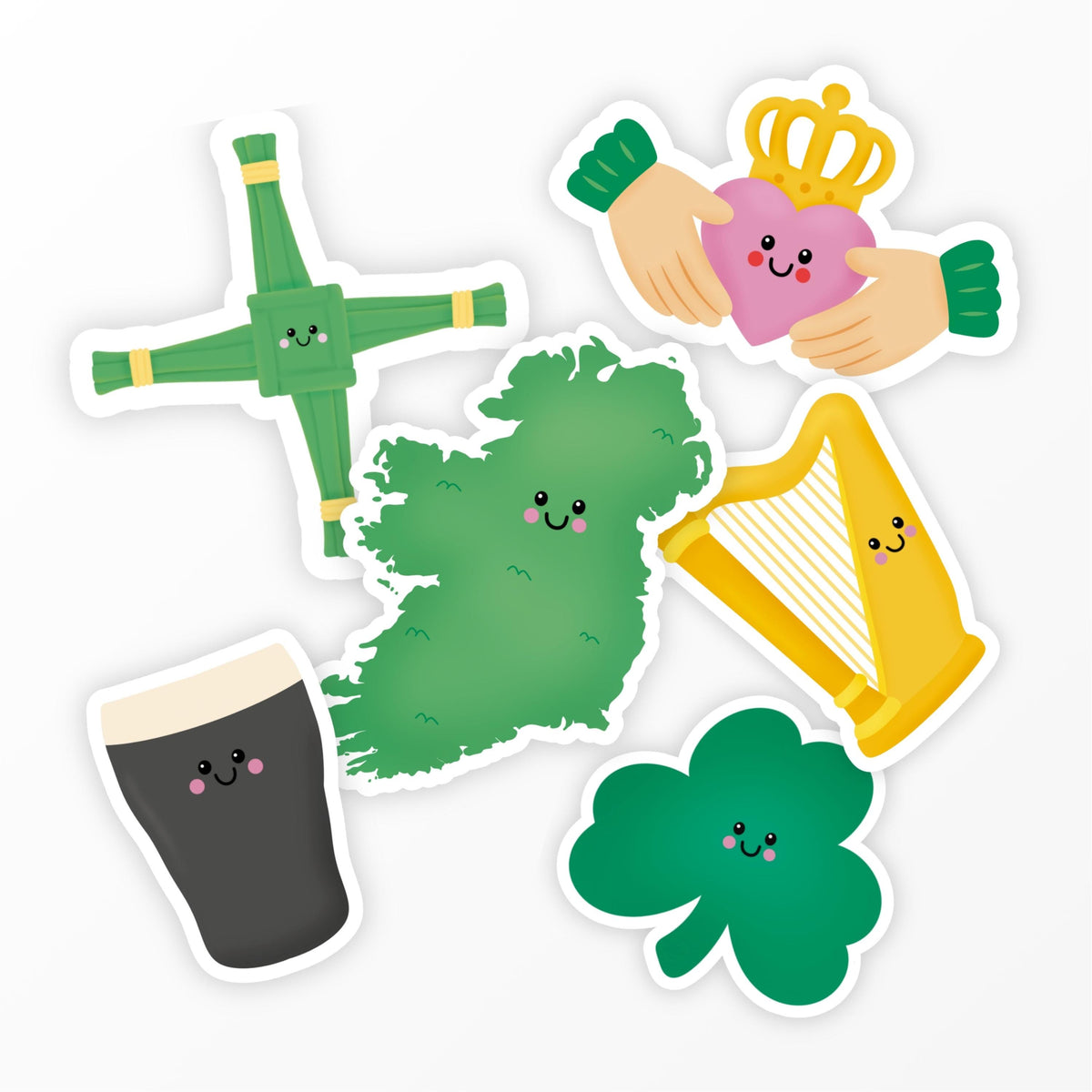Irish Guinness Pint Sticker, Irish Sticker, Cute Vinyl Stickers - PulpKo