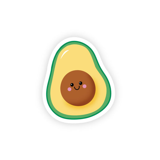Cute Avocado Sticker, Cute Food Sticker, Laptop Sticker, Water Bottle Sticker, Gift for Food Lovers - PulpKo