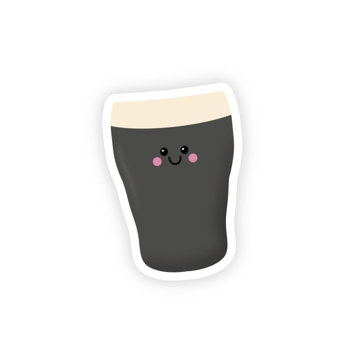 Irish Guinness Pint Sticker, Irish Sticker, Cute Vinyl Stickers - PulpKo