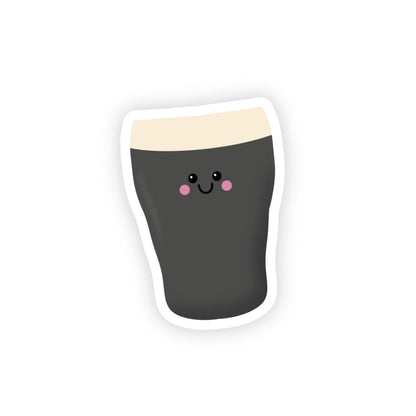 Irish Guinness Pint Sticker, Irish Sticker, Cute Vinyl Stickers - PulpKo