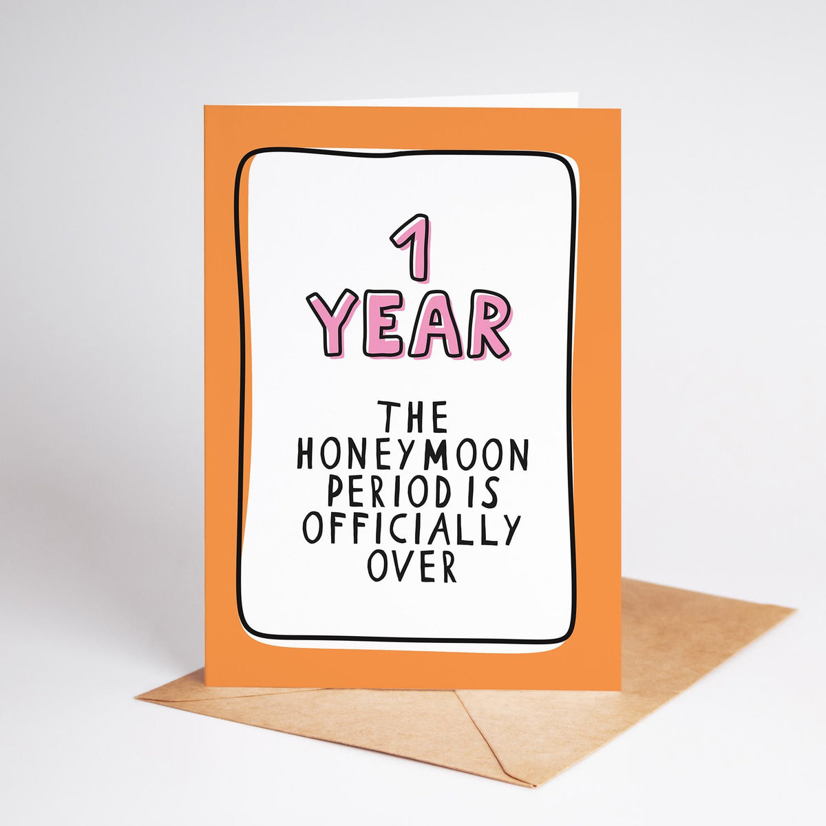 1st Anniversary Card, Funny First Anniversary Card, 1 Year Anniversary Card, Husband Wife Anniversary, Funny Couple Card - PulpKo