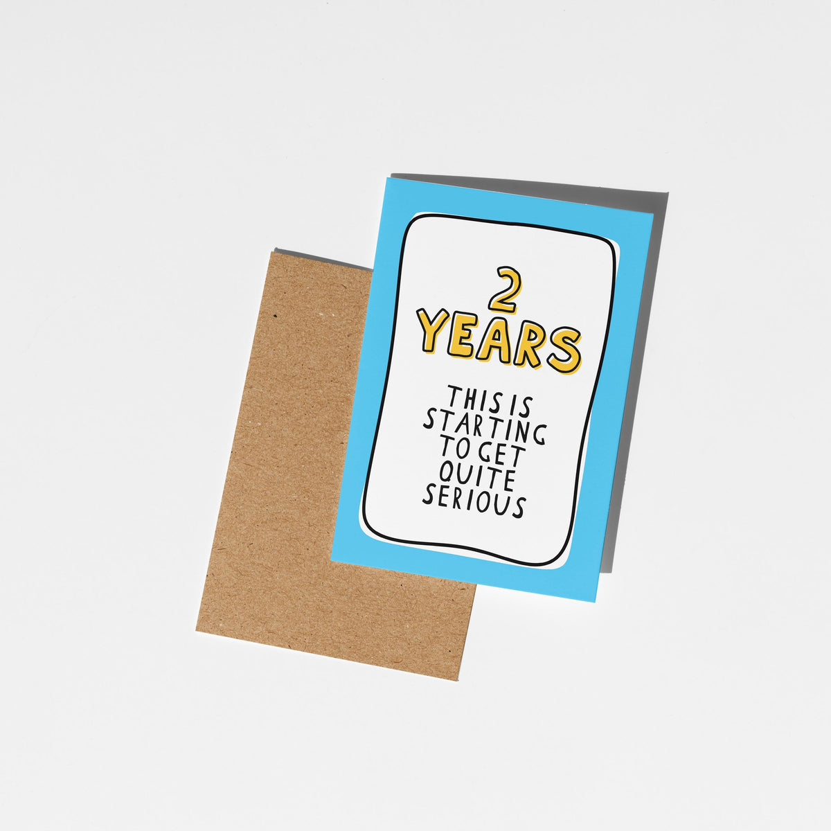 2nd Anniversary Card, Funny Second Anniversary Card, 2 Year Anniversary Card, Card for Husband Wife Partner, Funny Couple Card - PulpKo