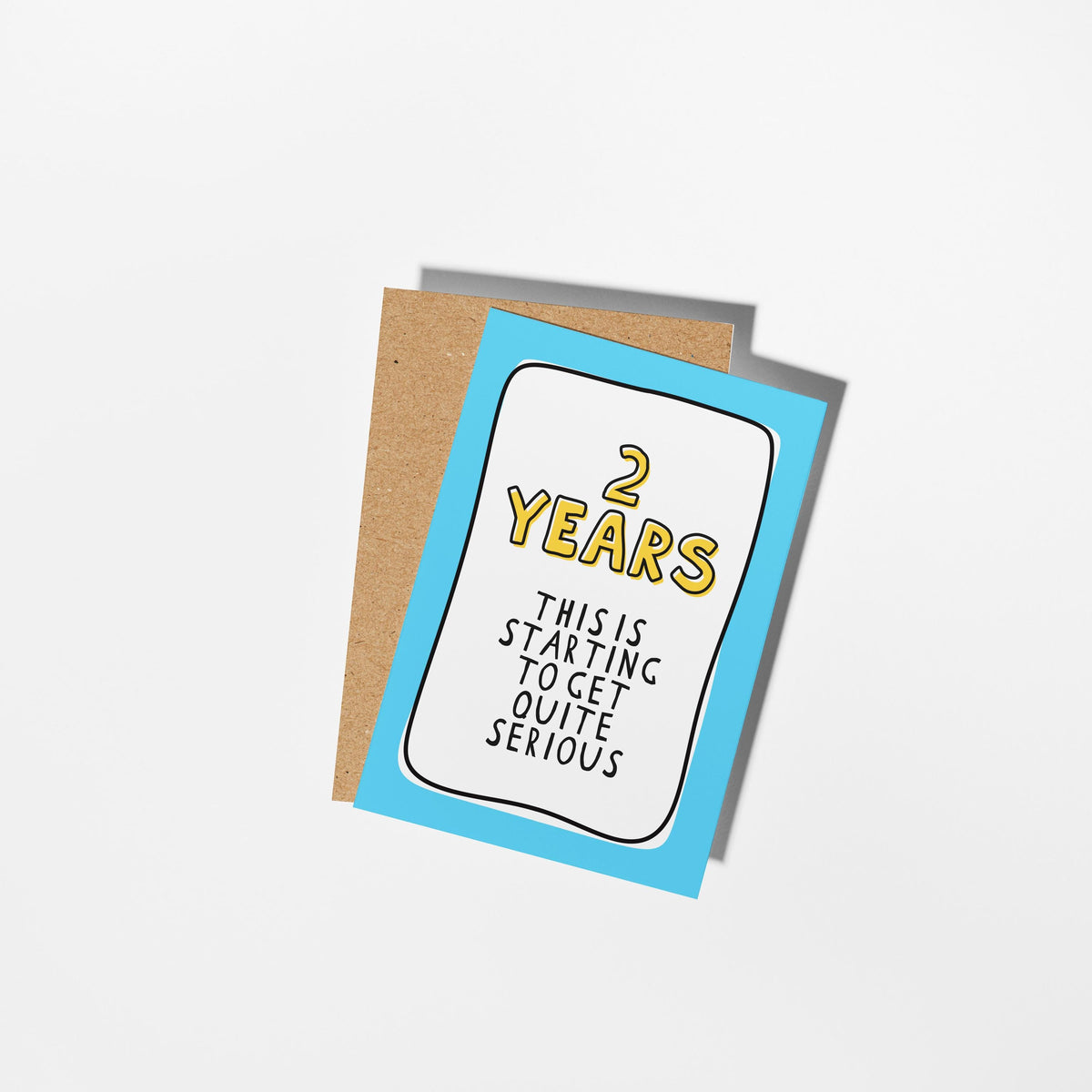 2nd Anniversary Card, Funny Second Anniversary Card, 2 Year Anniversary Card, Card for Husband Wife Partner, Funny Couple Card - PulpKo
