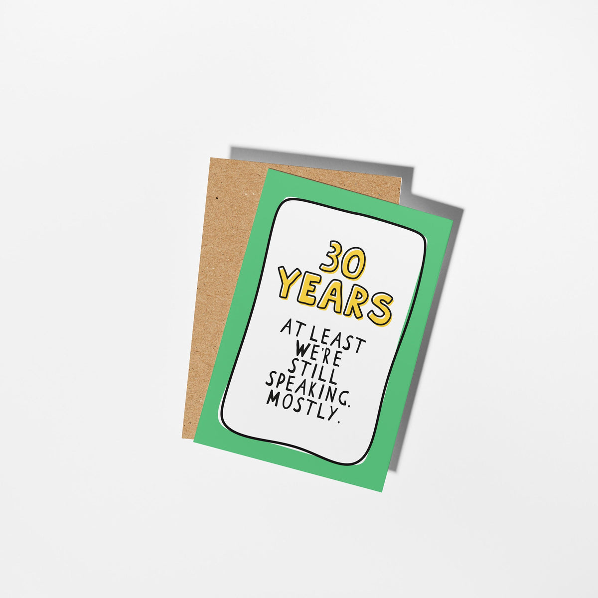 30th Anniversary Card, Funny 30 Year Anniversary Card, 30 Years Together Card, Pearl Wedding Anniversary, Card for Husband Wife Partner - PulpKo