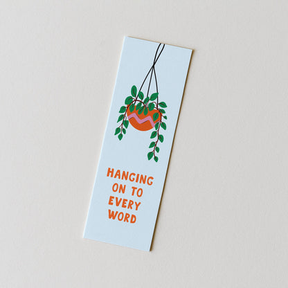 Hanging Plant Bookmark, Botanical Bookmark, Plant Lover Gift, Book Lover Gift, Illustrated Bookmark - PulpKo